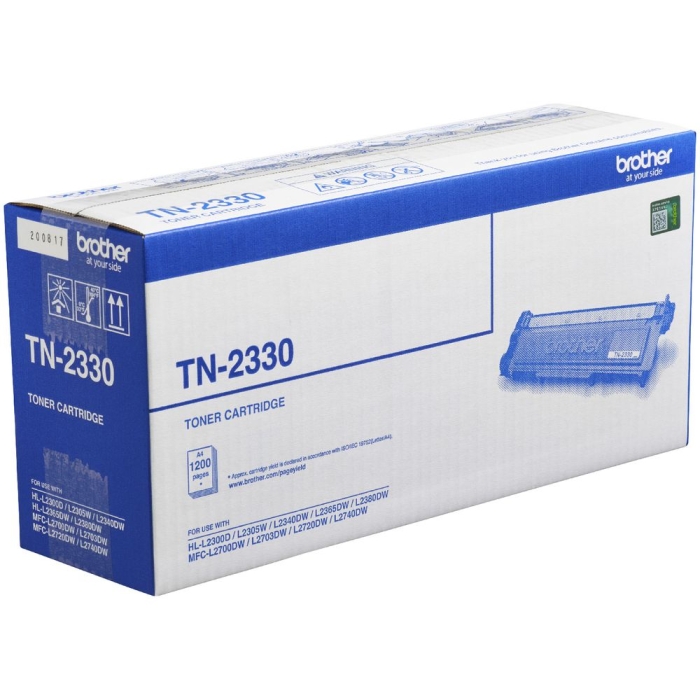 Brother TN2330 Black Toner Cartridge - 1,200 pages